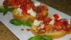 Tomato, Basil and Fresh Mozzarella Bruschetta