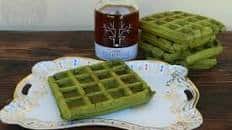 WAFFLE AL TE' MATCHA colazione o merenda il verde che rivitalizza