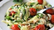 Warm Caprese Zoodles