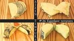 【Eggplant Tempura】Eggplant tempura with 4 types of cutting