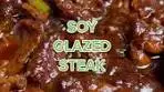 🥩🧄Soy Glazed New York Strip 🧄🥩 Recipe 👇🏻 👉🏻This Serves ...