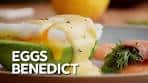 1-Min Recipe • Eggs Benedict on avocado