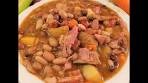15 Bean Soup with Ham Recipe 🥘🍖🥔|🧅🧄🍲With Potatoes on ...