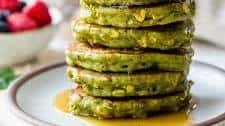 15-Minute Healthy Spinach Pancakes with Oats