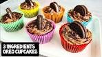 3 Ingredients Easy Oreo Cupcakes Recipe