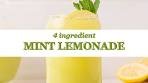 4 Ingredient Mint Lemonade (Mediterranean Style)