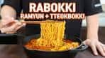 5 Minute RABOKKI l Tteokbokki with Ramyun (Korean Spicy ...