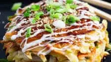 Bacon Okonomiyaki – Japanese Cabbage Pancakes
