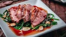 Blood Orange and Thyme Glazed Duck Breast