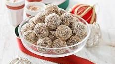 Caramel Choc Snowballs with Desiccated Coconut