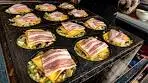Cheese Bacon Okonomiyaki Master's Skill│Korean Street Food