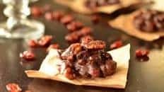 Chocolate Cranberry-Walnut Clusters