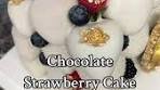 Chocolate Strawberry Cake Trend Tutorial