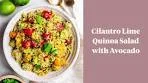 Cilantro Lime Quinoa Salad with Avocado Recipe | Daisybeet