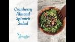 Cranberry Almond Spinach Salad