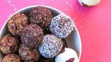 Cranberry Fruit and Nut Energy Balls 5 Ways