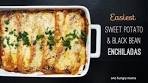 Easiest Sweet Potato & Black Bean Enchiladas | One Hungry ...