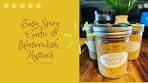 Easy Spicy Garlic Horseradish Mustard // For The Freezer!