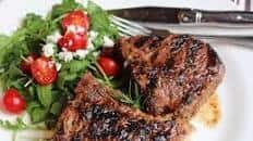 Grilled Lemon and Rosemary Lamb Chops