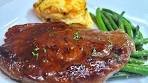 HONEY GARLIC GLAZED STEAK | recipe