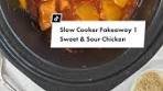 Homemade Slow Cooker Sweet and Sour Chicken Recipe