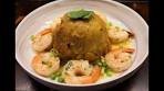 How to make Mofongo with Garlic Shrimp (Fried mashed ...