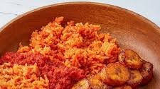 Jollof Rice with Fried Plantains