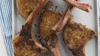 Lamb Chops with Mustard-Herb Crust