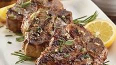 Lamb Loin Chops with Herbed Yogurt Sauce