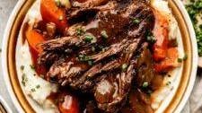 Meltingly Tender Red Wine Braised Beef (Stovetop, Oven, Slow Cooker, Instant Pot)