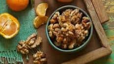 Orange Candied Walnuts