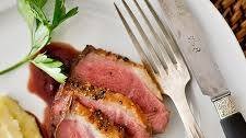 Peppered Duck Breast With Red Wine Sauce