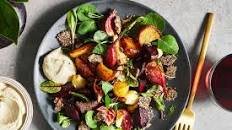 Roasted Beet Salad with Horseradish-Cashew Cream