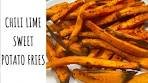 Skinny Air Fryer Chili Lime Sweet Potato Fries