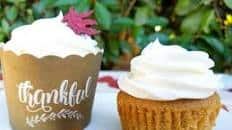 Spice Cupcakes with Maple Pecan Frosting