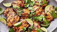 Spicy Coconut Grilled Chicken Thighs