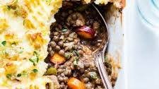 Vegetarian Cottage Pie with Lentils and Mushrooms