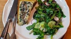 Wild Mushroom Spinach Quiche