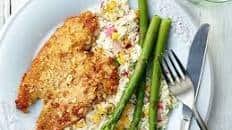 Almond Crusted Flounder with Lemon Brown Butter Sauce