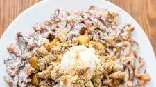 Apple Crisp Funnel Cake