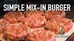 Bacon Cheddar Mix-in Burger Recipe