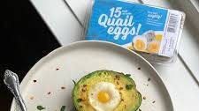 Baked Avocado Quail Eggs