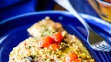 Baked Flounder with Tomatoes and Basil