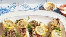 Baked Halibut with Lemon and Dill