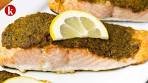 Baked Pesto Crusted Salmon Recipe