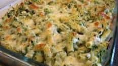 Baked Rigatoni With Spinach, Ricotta, and Fontina