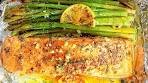 Baked Salmon and Asparagus in Foil