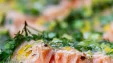 Baked Trout With Lemon, Butter & Herbs