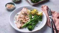 Baked Trout with Lemon, Herbs and Flaked Almonds