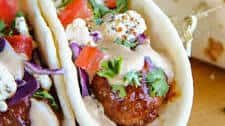 BBQ Meatball Street Tacos